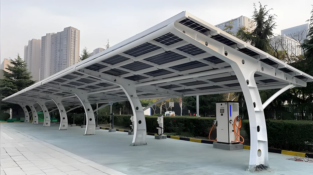 Solar powered sunshade